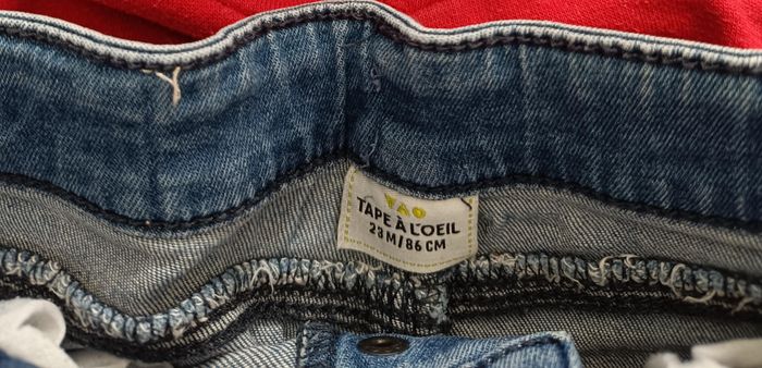 Jean bleu Tape à l'œil garçon 24 mois - photo numéro 2