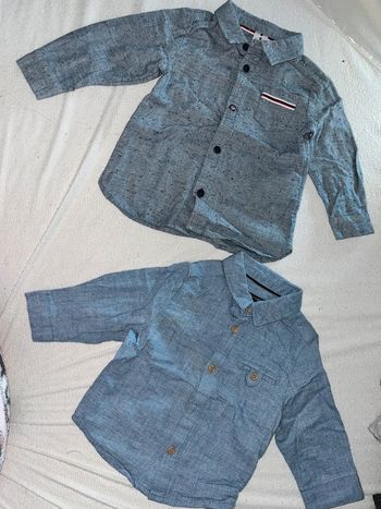 Lot deux chemises bébé garçon excellent état