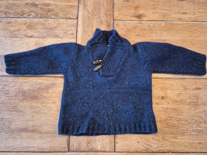 Pull bleu marine 9 mois cyrillus