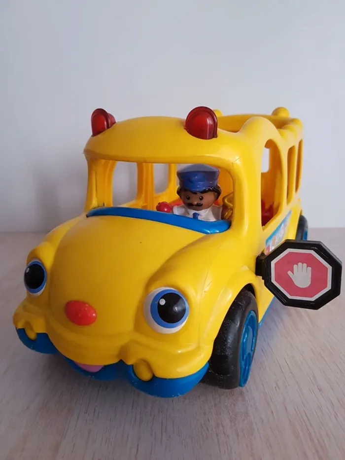 Bus scolaire musical jaune Little people de Fisher Price - photo numéro 7