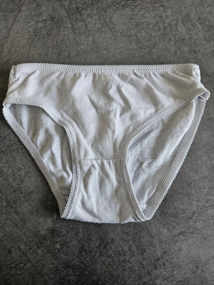 Lot de 4 culottes filles - blanches - 3 ans / 94cm - Petit Bateau - photo numéro 8