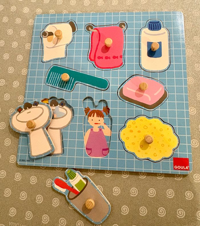 lot de 6 puzzle en bois - photo numéro 4