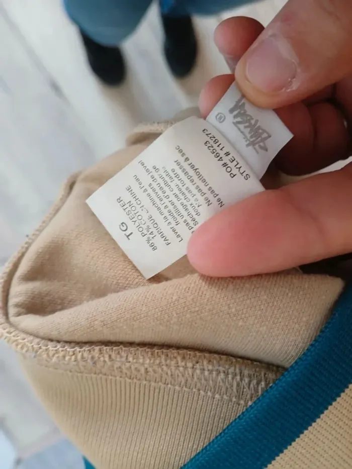 Sweat stüssy beige vert foncé XL - photo numéro 6