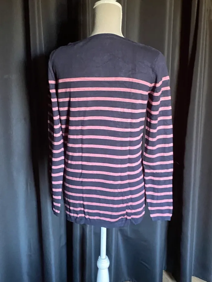Pull marinière en mailles fines Yessica - photo numéro 5