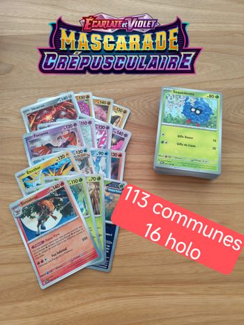 Pokémon mascarade crépusculaire lot de cartes