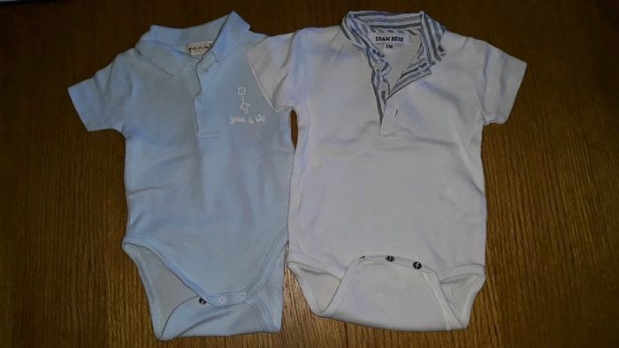 Lot de 2 bodies garçon 3 M
