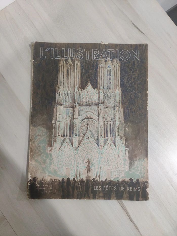Livre L'illustration Fêtes de Reims juillet 1938