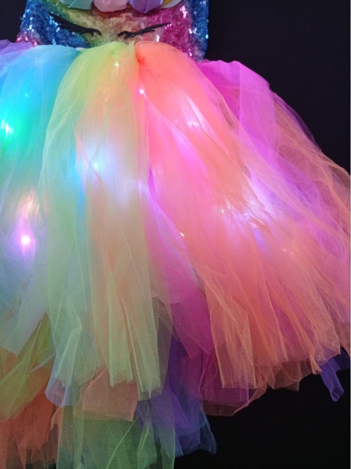 Déguisement princesse licorne LED 3ans - photo numéro 5