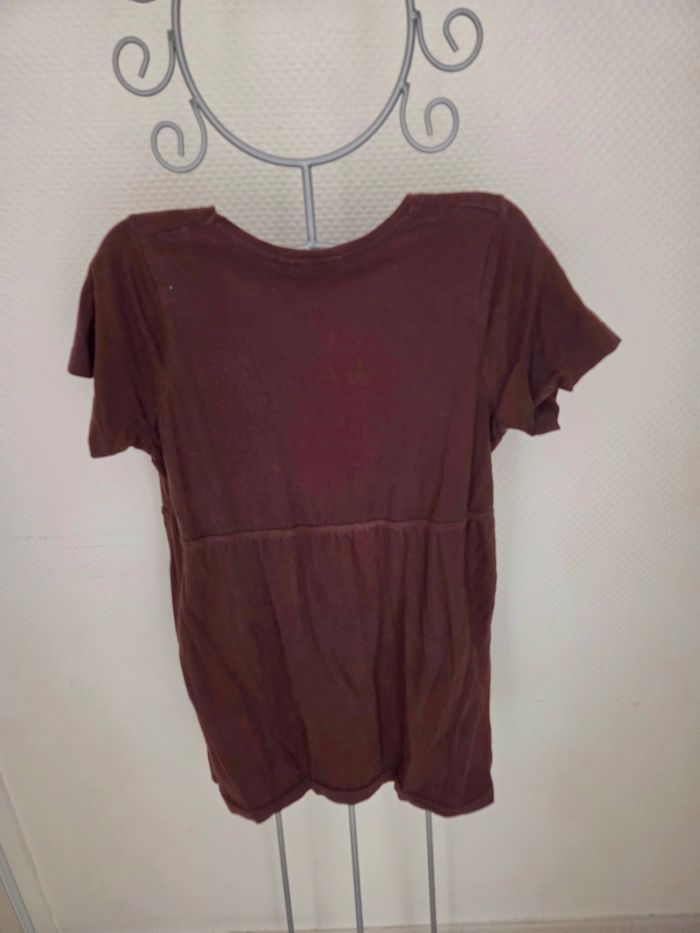 Tunique marron boutonnée - Tout Simplement T. 38/40 - photo numéro 2