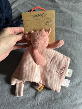 Doudou Lola Rose Vache Noukies bio
