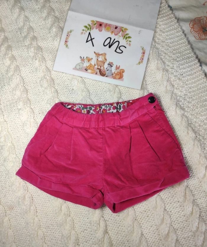 Short Jacadi 4 ans rose fushia liberty