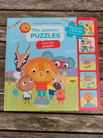 Livre puzzles Les premiers puzzles Léon est grognon