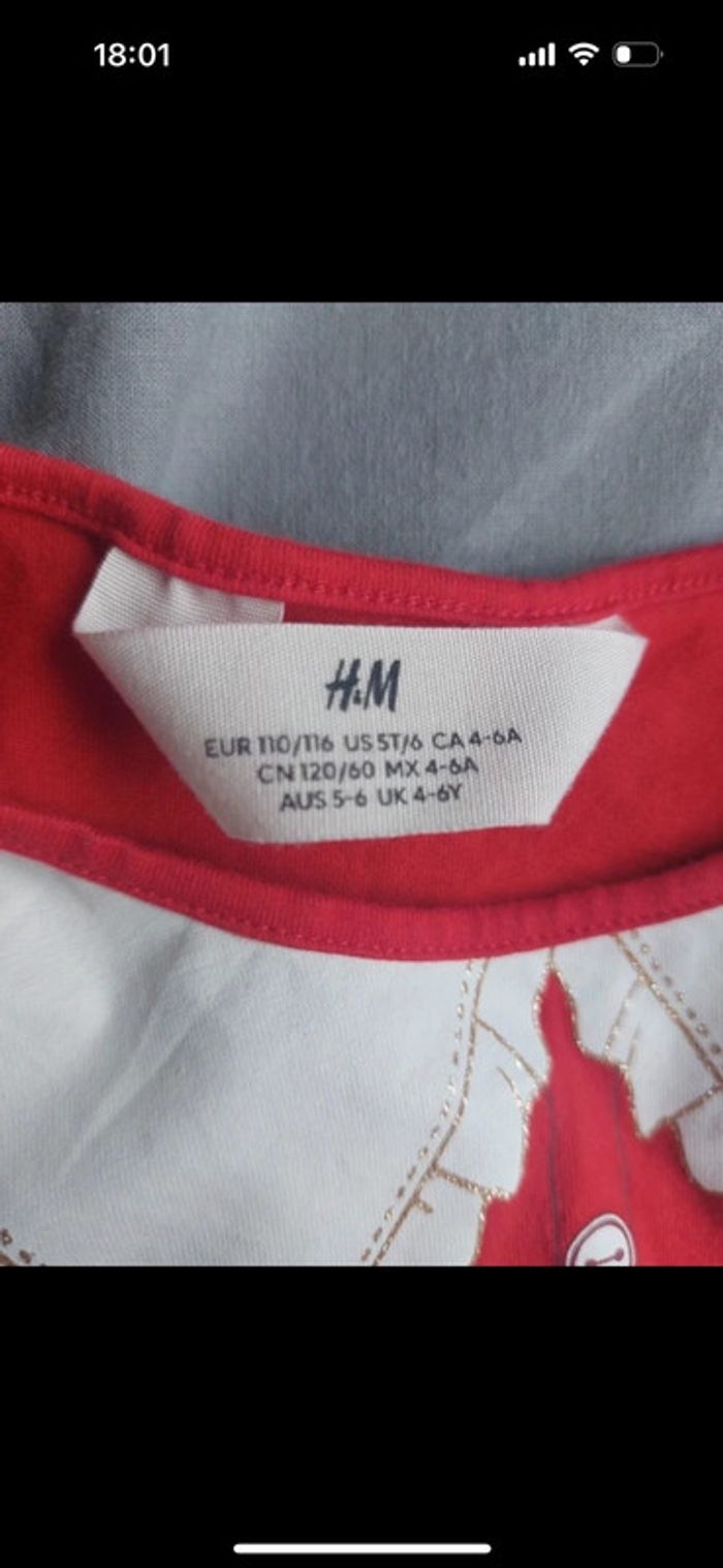 Chemise de nuit H&M taille 4/6 ans - photo numéro 3