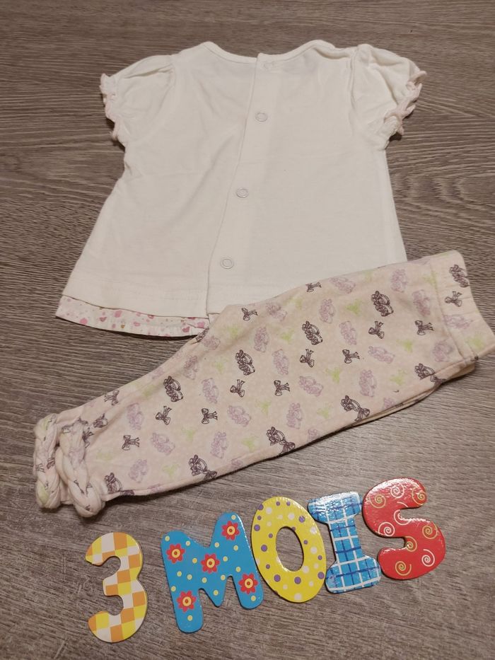 Ensemble legging et T-shirt - 3 mois - Tape à l'oeil - Petit Kimbaloo - photo numéro 3