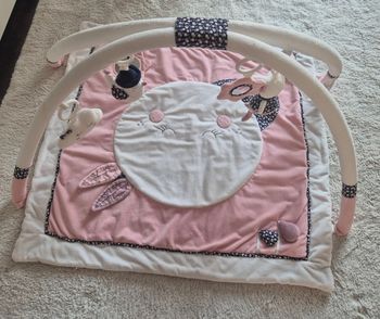 Tapis d'éveil Sauthon excellent état miss fleur de lune - rose