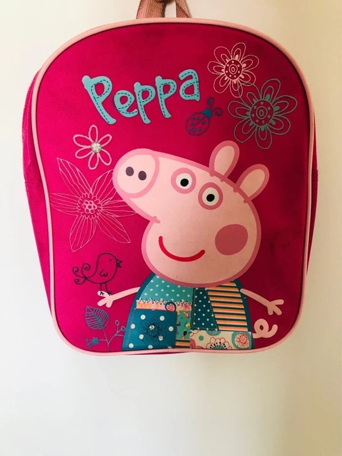 Sac à dos cartable maternelle peppa pig rose