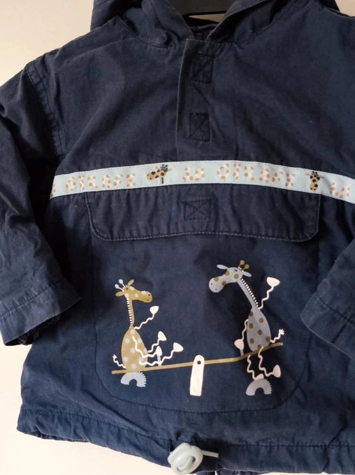 Sweat Capuche bleu marine girafe - photo numéro 2