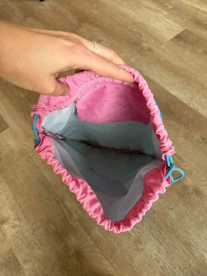 Sac à dos cartable Diddlina bleu rose - photo numéro 5