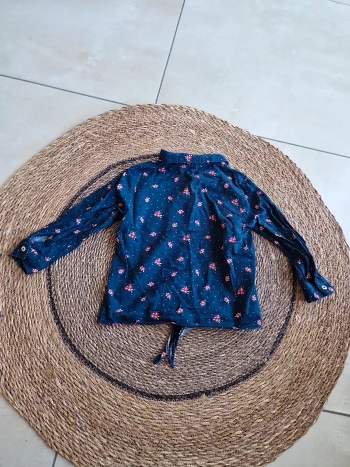 Jolie chemise fleuris Orchestra fille taille 4 ans - photo numéro 2