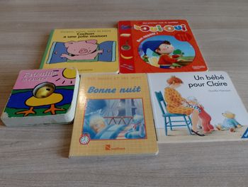 Lot de 5 livres cartonnés, divers (5)