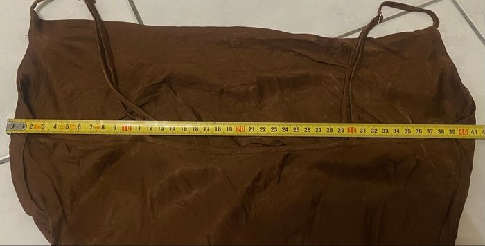 Robe satinée »Jennyfer »marron - photo numéro 3