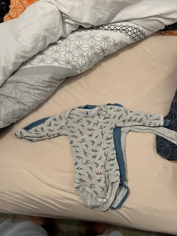 Lot de 3 bodies petit bateau
