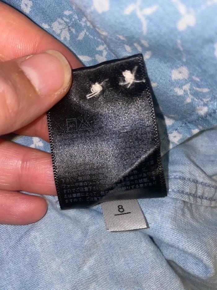 Chemise En Jean imprimée fleurs Uniqlo - photo numéro 9