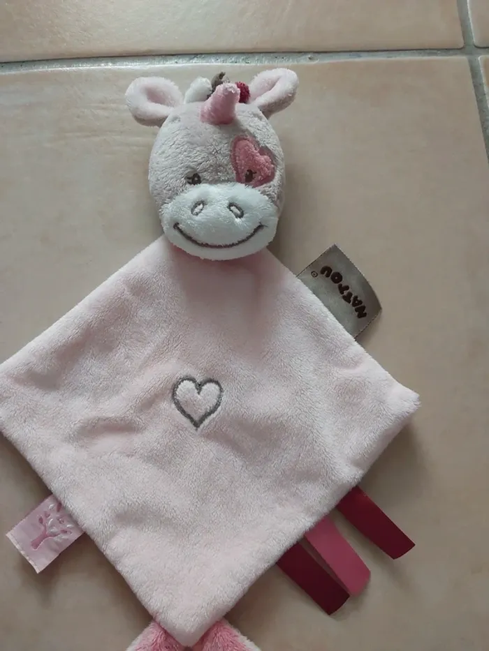 Doudou jade la licorne nattou - photo numéro 2