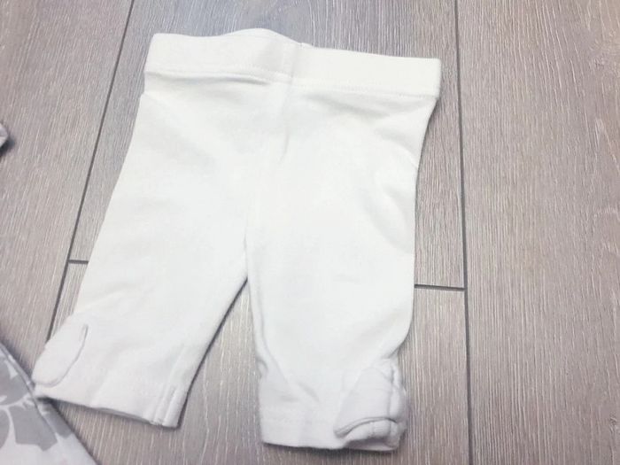 Ensemble 2 pièces blanc gris et rose. Fille 3 mois - photo numéro 3