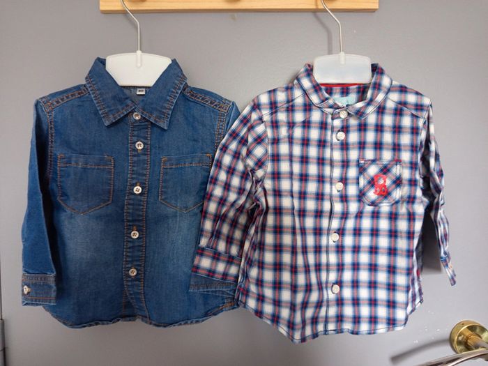 Lot chemise 12 mois