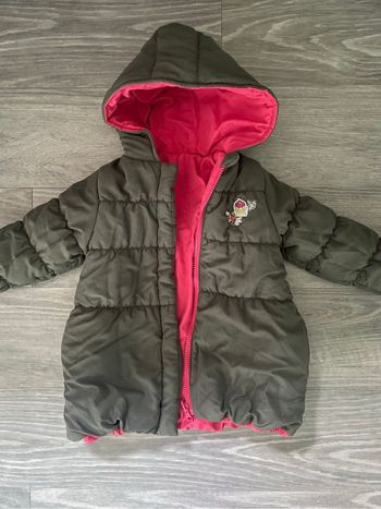 Doudoune réversible bébé fille