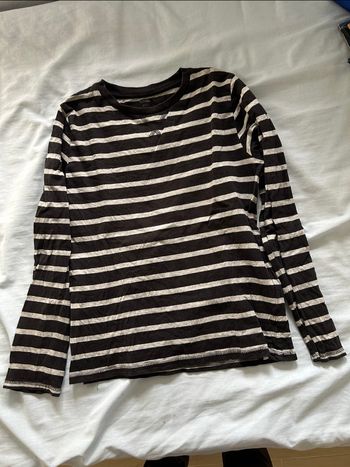 Tee shirt manche s longues rayé Kiabi 10 ans