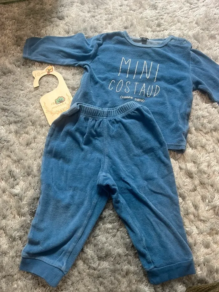 Pyjama 2 pièces velours
