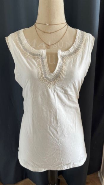 Top blanc decoleté Dpm taille 44 xxl