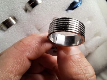 Bague acier inoxydable Granuleuse