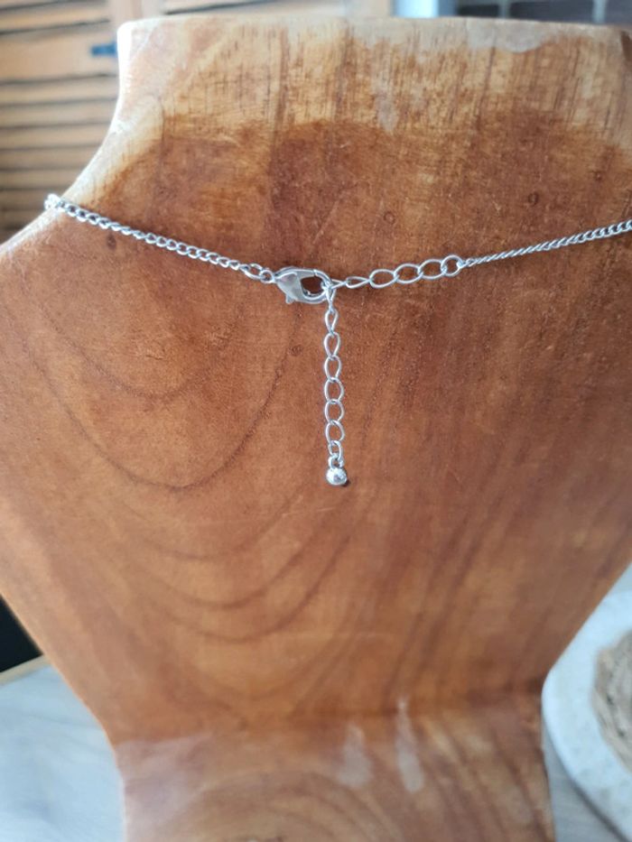 Collier Sautoir argenté - photo numéro 4