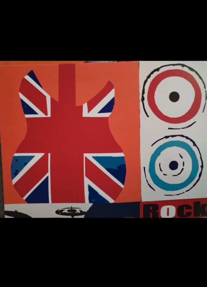 Tableau guitare/Londres/Rock en très bon état - photo numéro 2