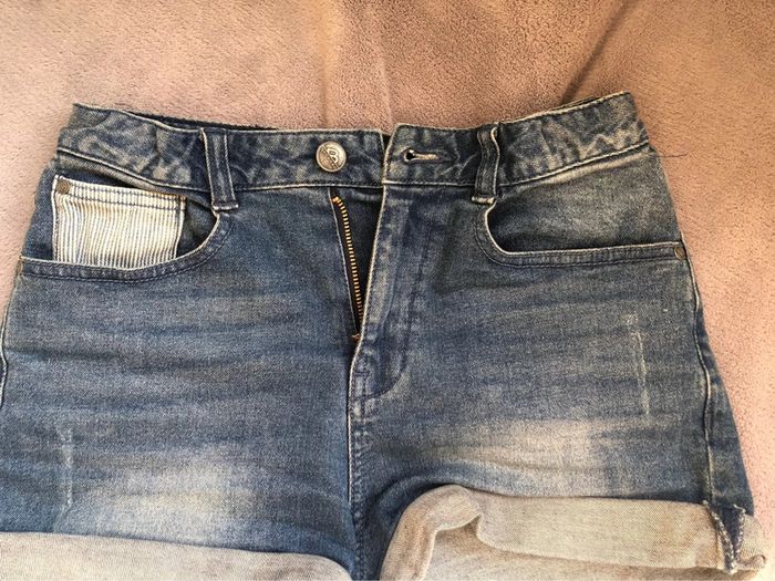 Short en jean fille 12 ans beckaro - photo numéro 2