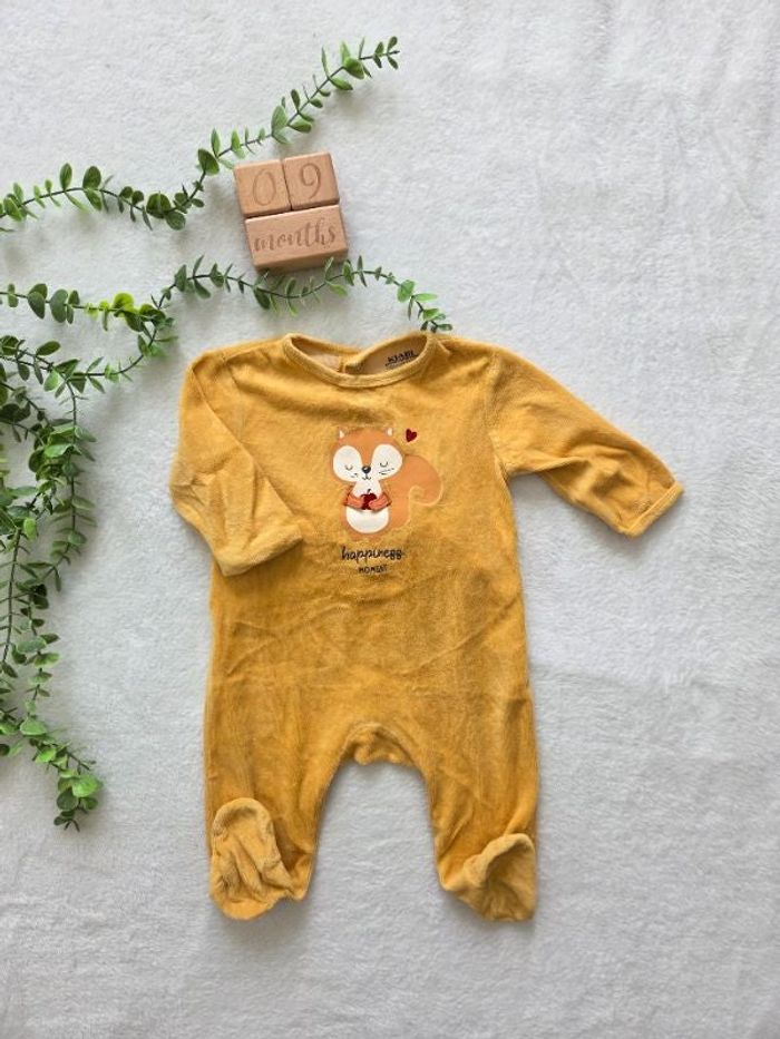 Pyjama velours mixte