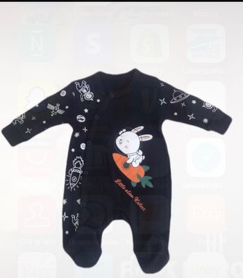 Combinaison noire mixte 0-9mois