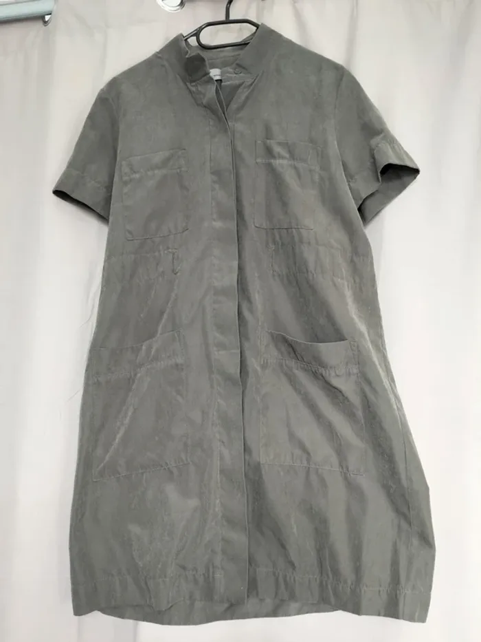 Robe chemise kaki