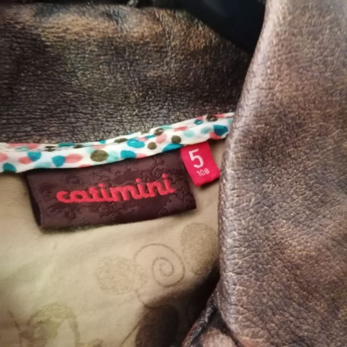 Blouson cuir Catimini 5 ans - photo numéro 4