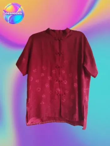 🌸 Tunique asiatique rouge - Drop Asie 👹