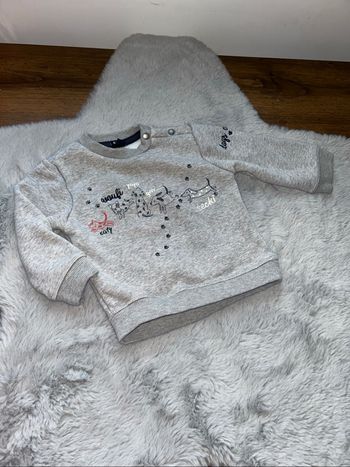 Pull bien épais gris - 12 mois - Kiabi