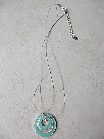 Collier fantaisie métal femme (turquoise)