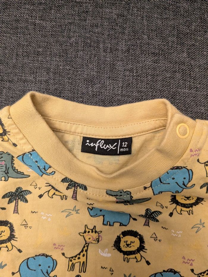 Lot de 3 pyjamas léger été - 12 mois - Multimarques - très bon état - photo numéro 5