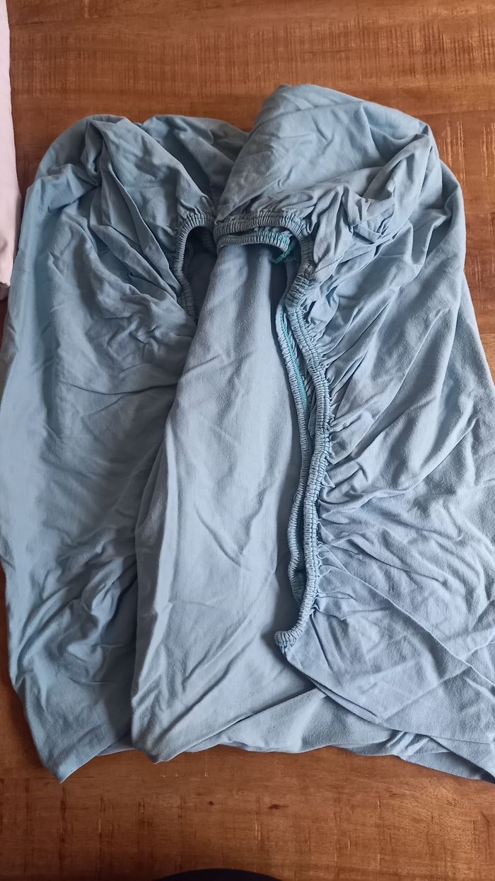 Lot de draps housse OekoTex  lit enfant 90x140 - photo numéro 2