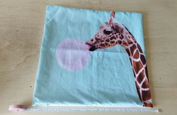 Housse de coussin girafe