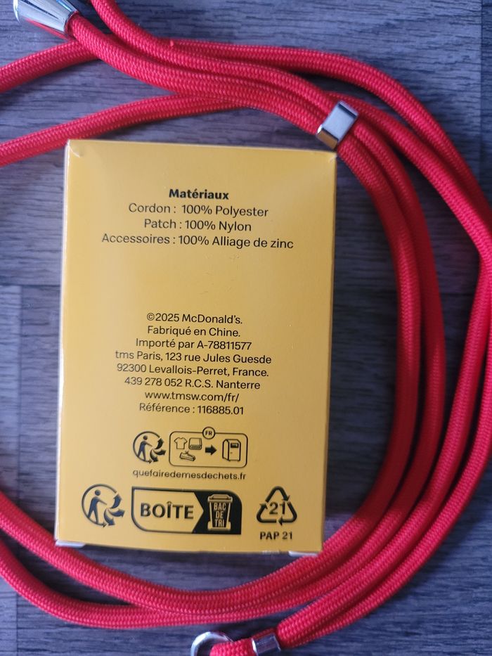 Cordon de téléphone MacDo - photo numéro 2