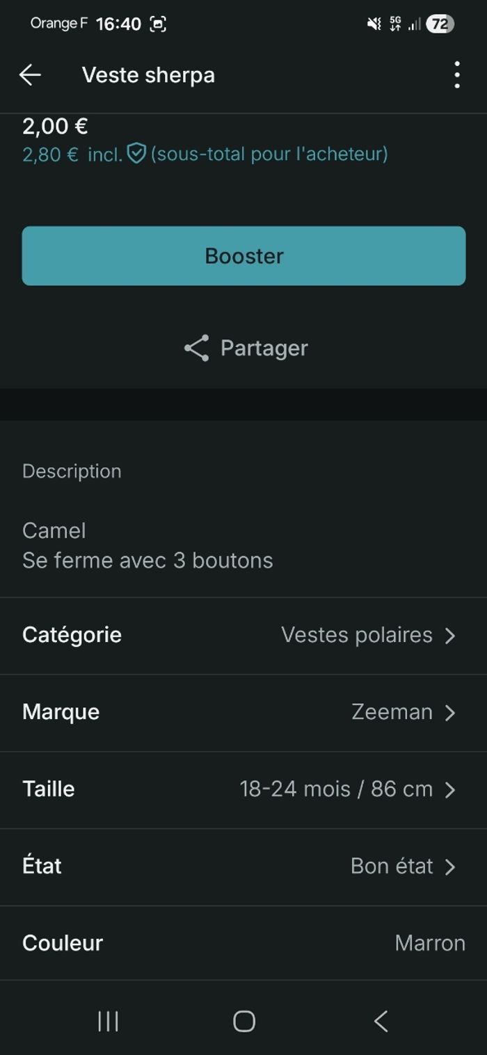 Veste sherpa - photo numéro 5